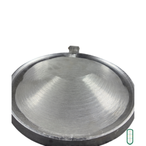 Aluminium chapati pan light underside view showing smooth spun surface and wire handle, Juakali Kenya